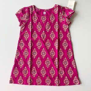 NWT Tea Collection Petal Sleeve Baby Girl Dress 18-24 Months